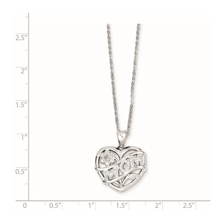 Sterling Silver MOM Necklace