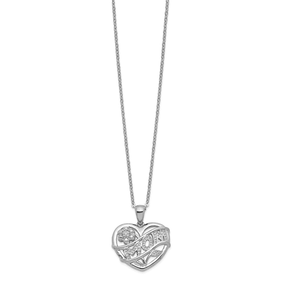 Sterling Silver MOM Necklace