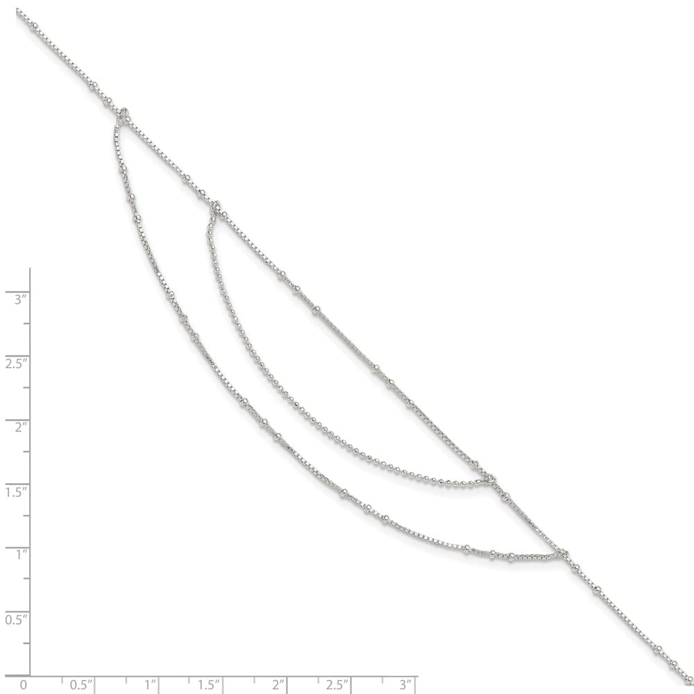 Sterling Silver Multi-Strand Anklet