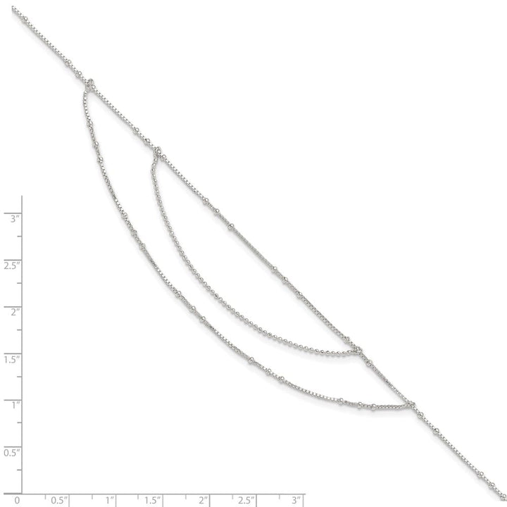 Sterling Silver Multi-Strand Anklet