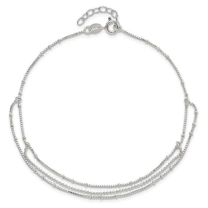 Sterling Silver Multi-Strand Anklet
