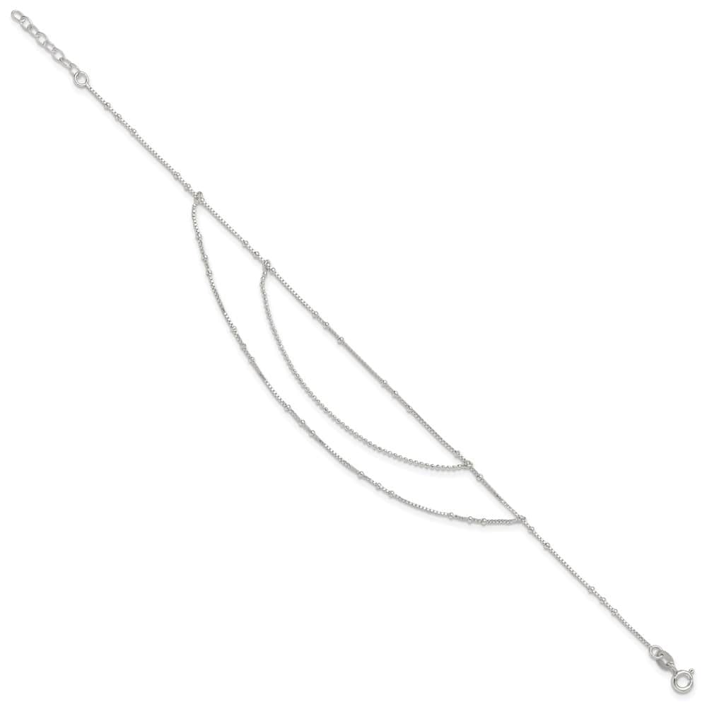 Sterling Silver Multi-Strand Anklet