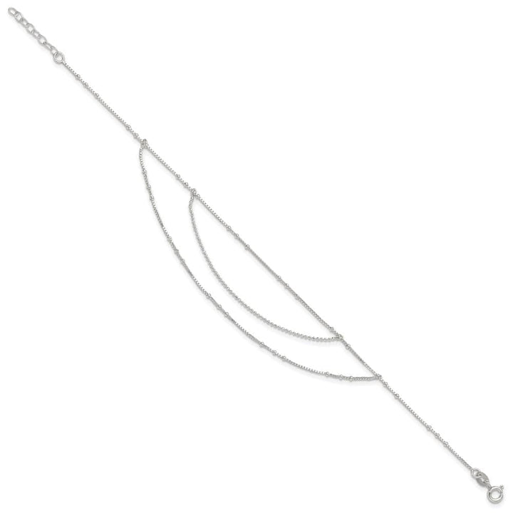 Sterling Silver Multi-Strand Anklet
