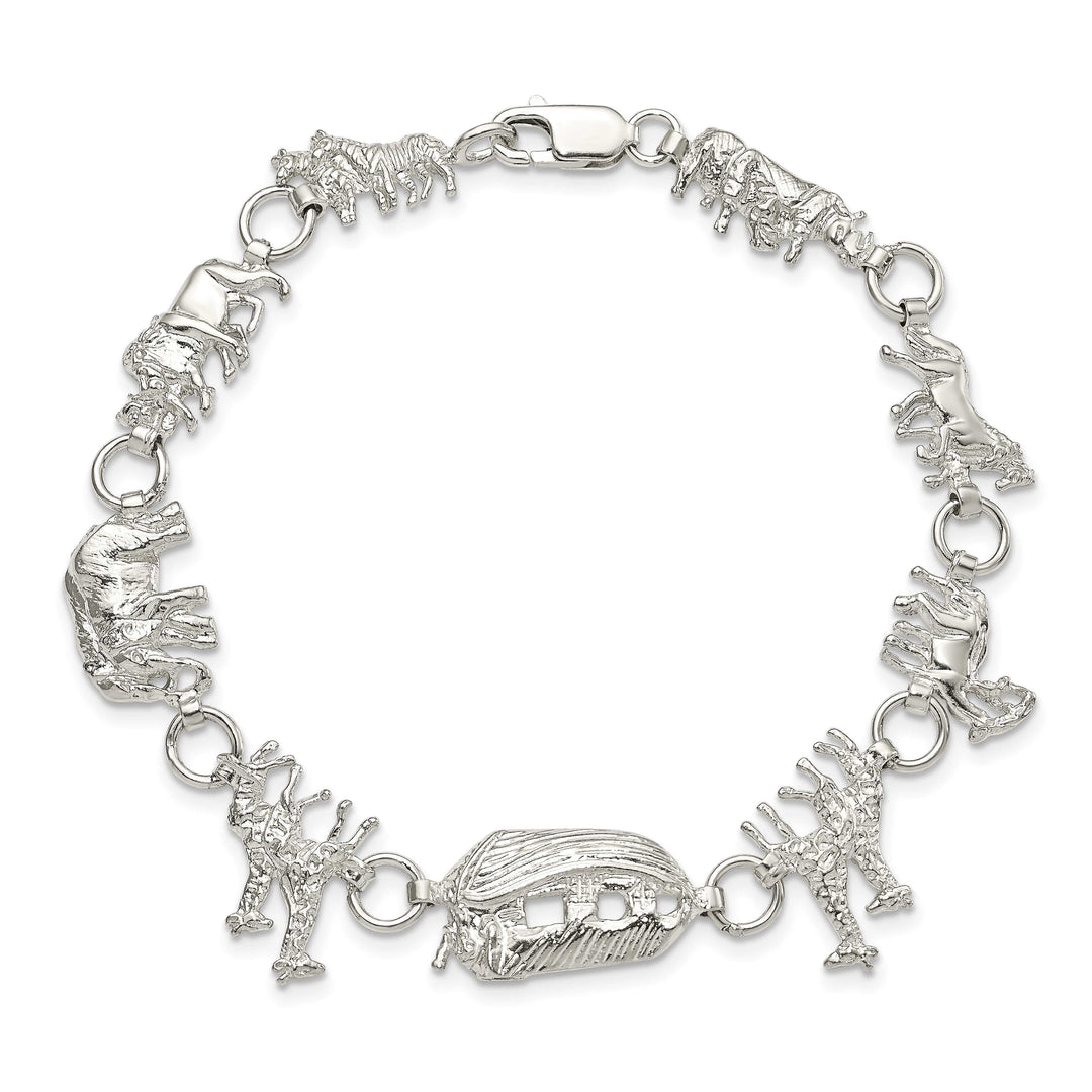 Sterling Silver Noah's Ark Bracelet
