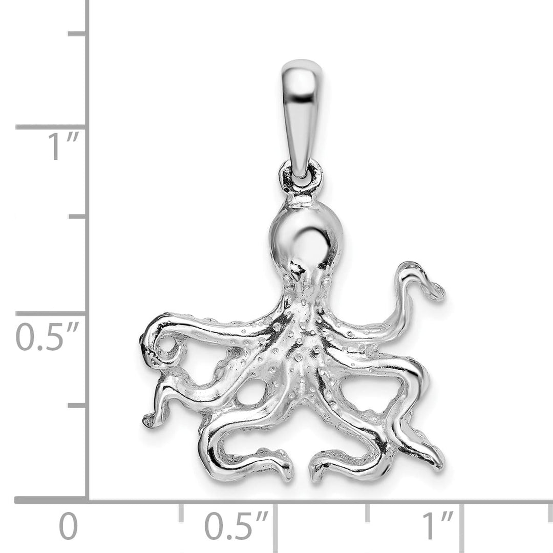 Sterling Silver Octopus Pendant