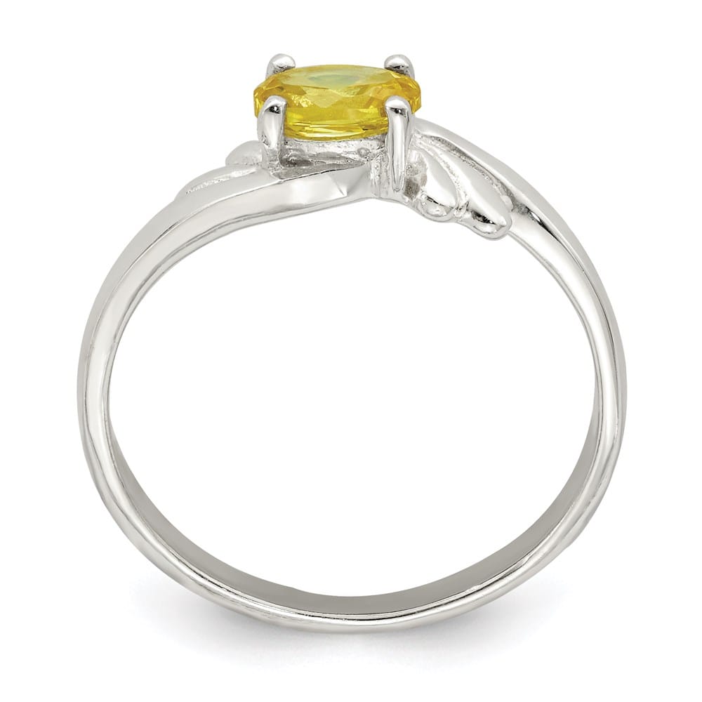 Sterling Silver Oval CZ Ring
