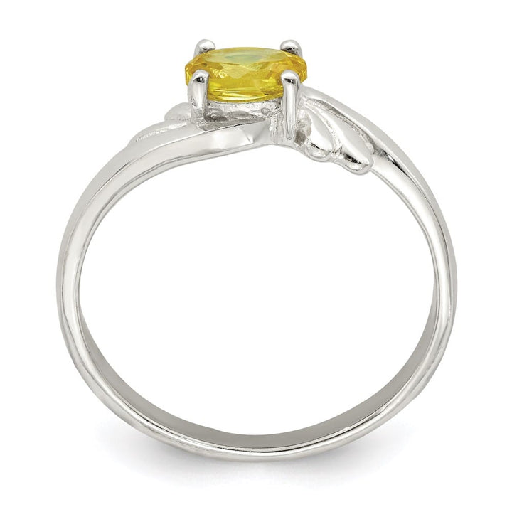 Sterling Silver Oval CZ Ring