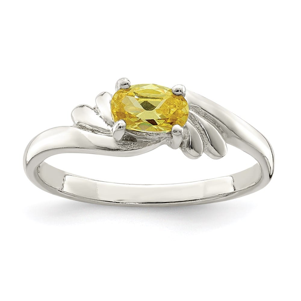 Sterling Silver Oval CZ Ring