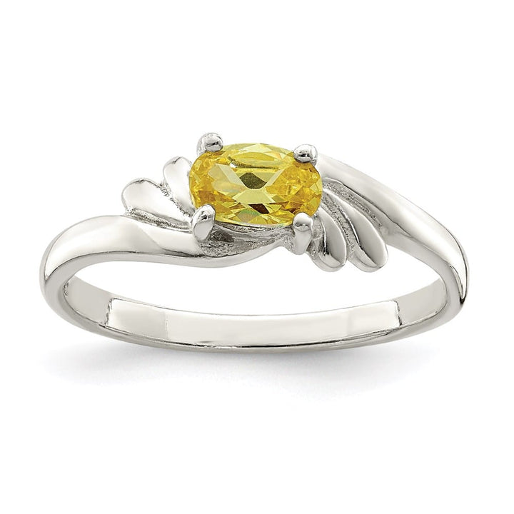 Sterling Silver Oval CZ Ring