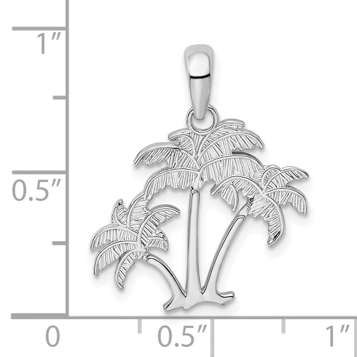 Sterling Silver Palm Trees Pendant