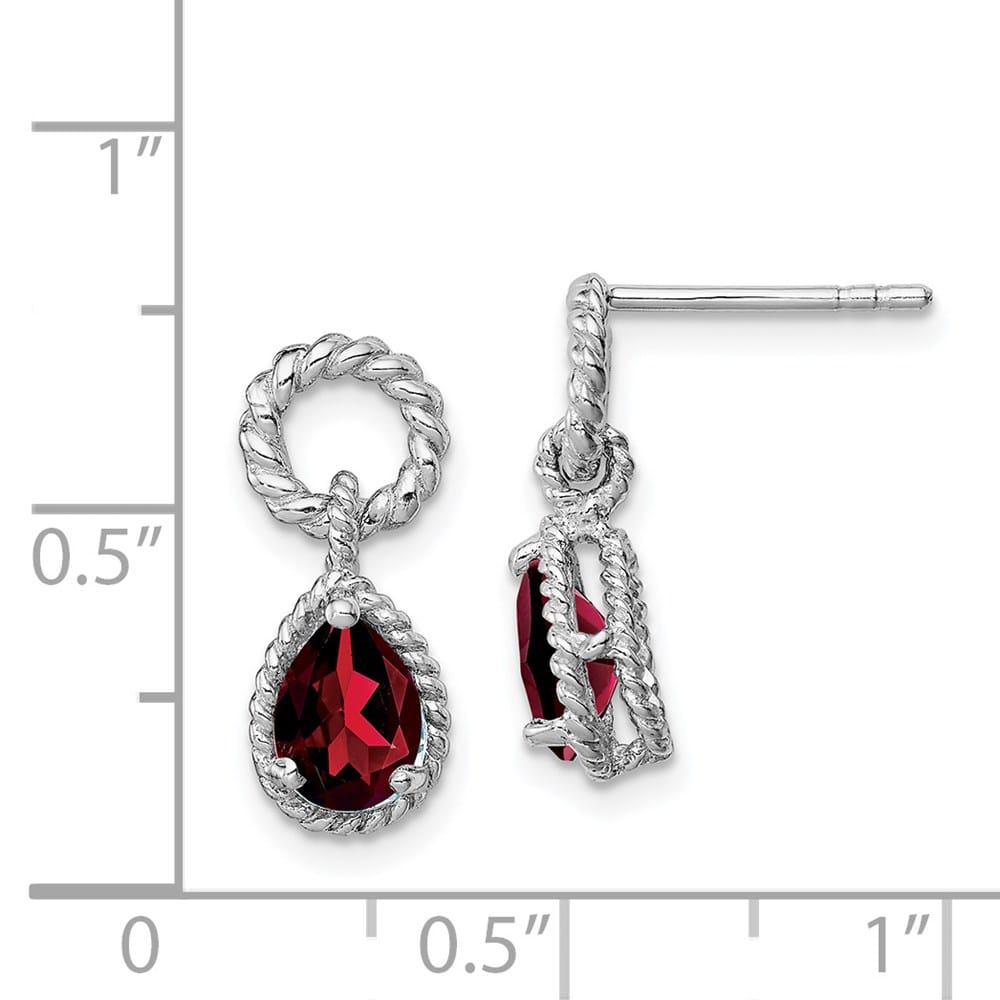 Sterling Silver Pear Twisted Earrings, view 12 of 12