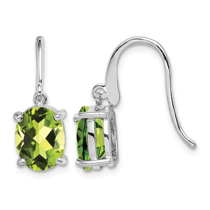 Sterling Silver Peridot Wire Earrings, view 1 of 4
