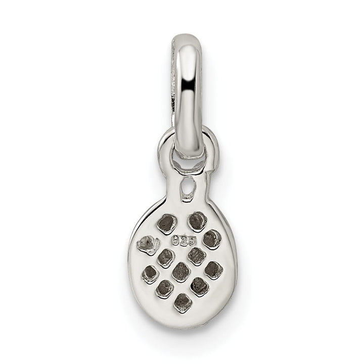 Sterling Silver Pink & Black Enameled Ladybug Children's Pendant