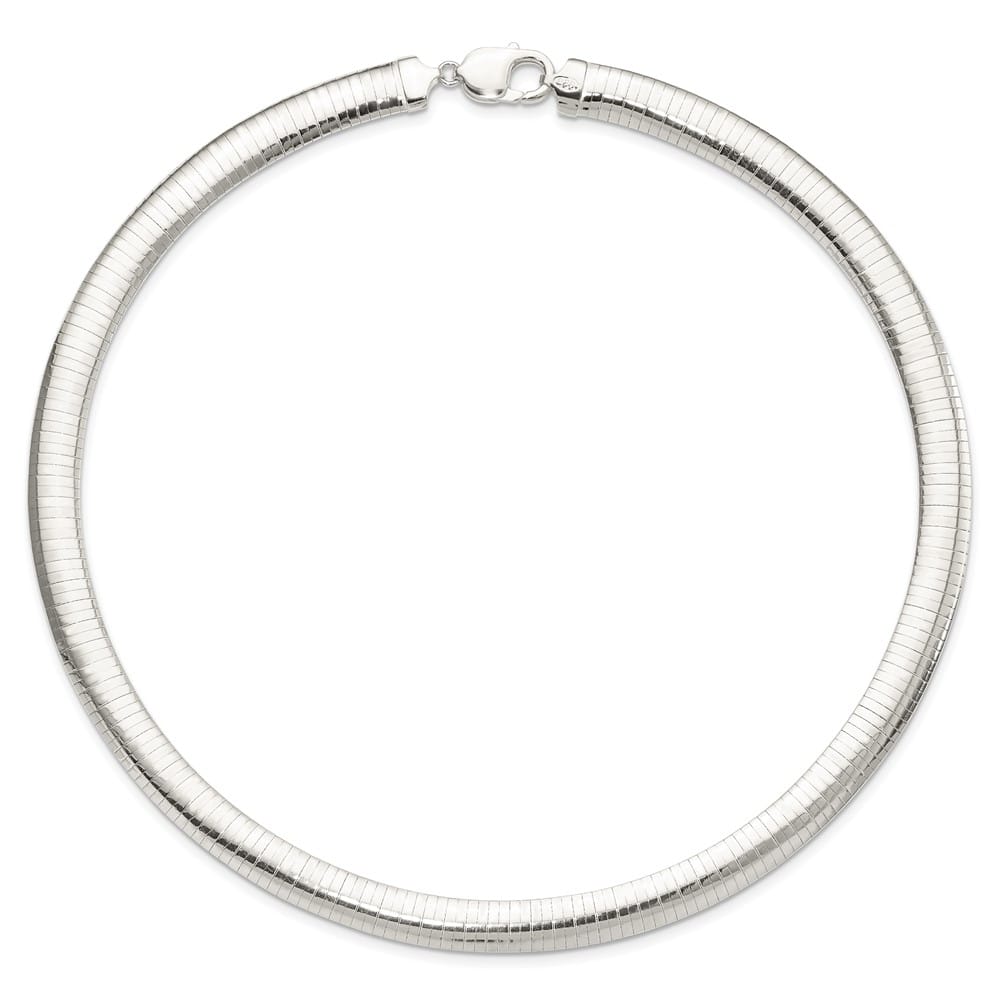 Sterling Silver Polished 10mm Cubetto Chain