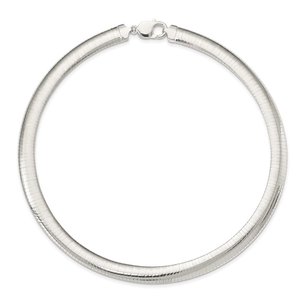 Sterling Silver Polished 10mm Cubetto Chain
