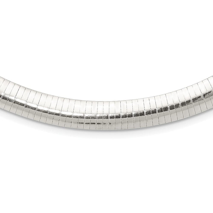 Sterling Silver Polished 10mm Cubetto Chain Size 18
