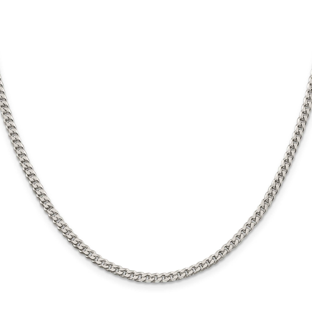 Sterling Silver Polished 3.15mm Curb Chain 26 Inch