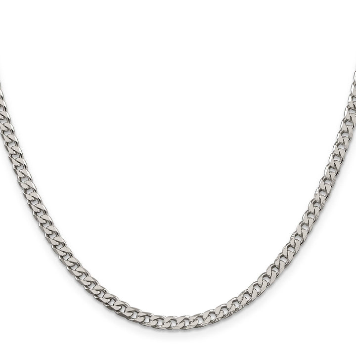 Sterling Silver Polished 3.5mm Curb Chain 26 Inch