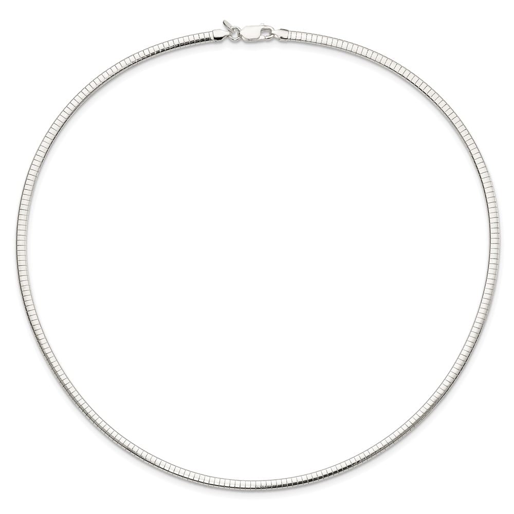 Sterling Silver Polished 3mm Cubetto Chain