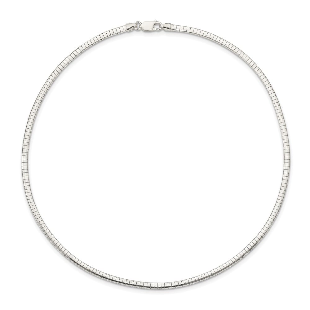Sterling Silver Polished 3mm Cubetto Chain