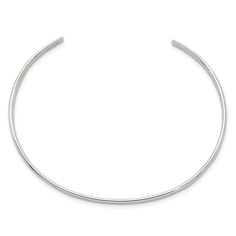 Sterling Silver Polished 3mm Cuff Bangle