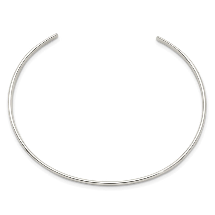 Sterling Silver Polished 3mm Cuff Bangle