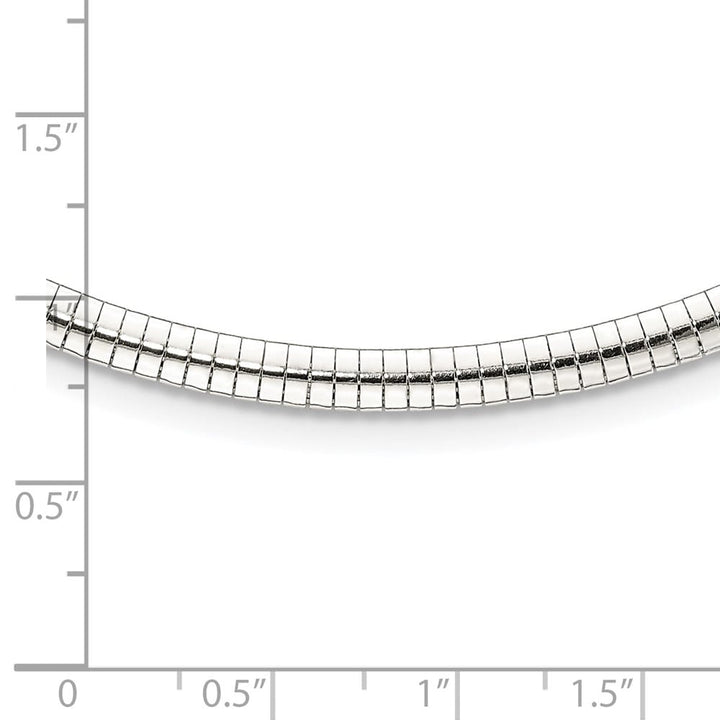 Sterling Silver Polished 4mm Cubetto Chain