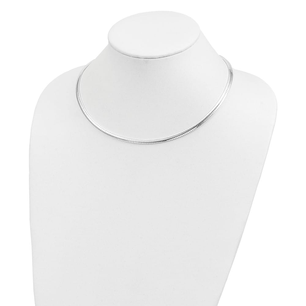 Sterling Silver Polished 4mm Cubetto Chain