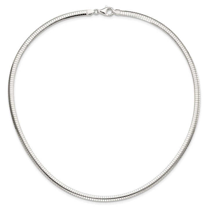 Sterling Silver Polished 4mm Cubetto Chain
