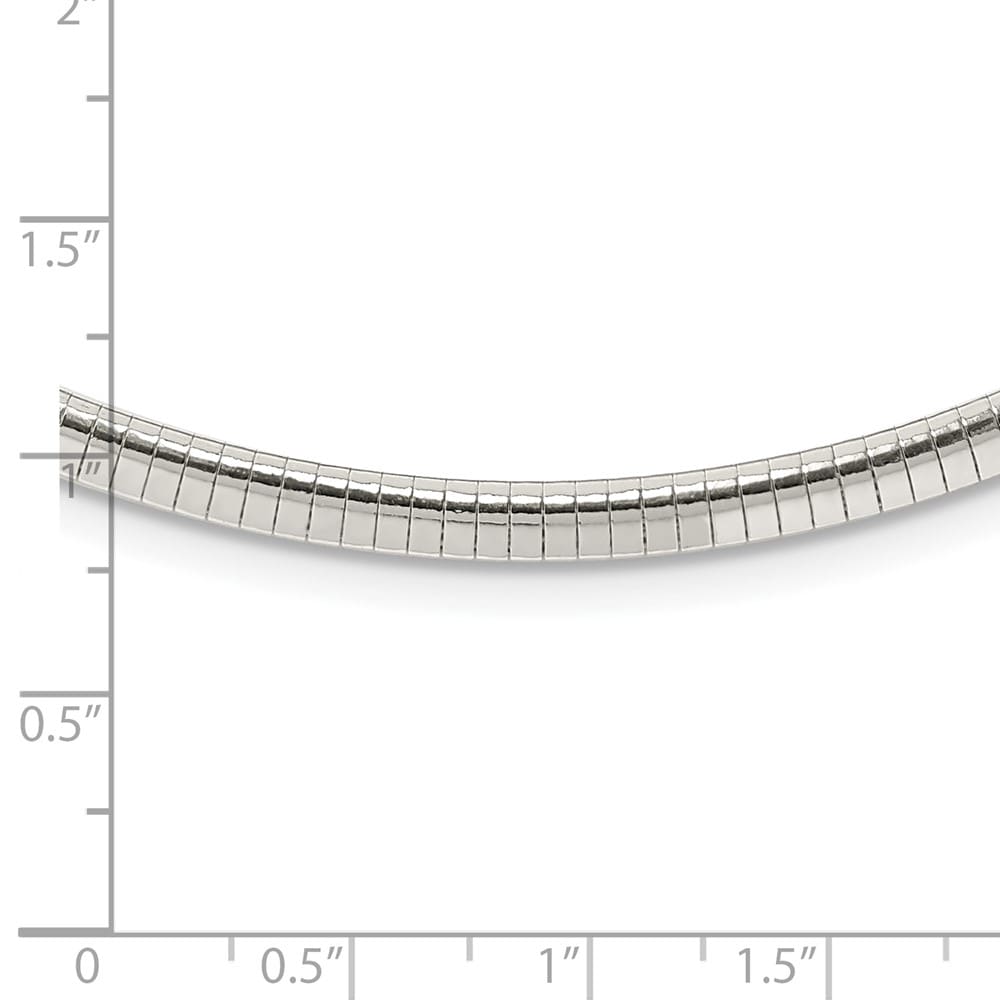 Sterling Silver Polished 4mm Cubetto Chain