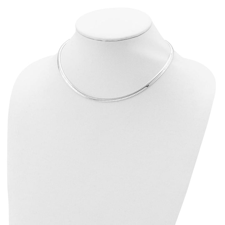 Sterling Silver Polished 4mm Cubetto Chain