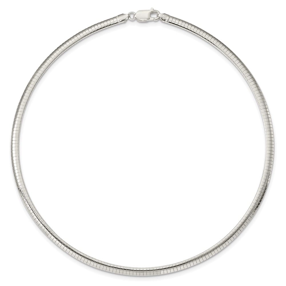 Sterling Silver Polished 4mm Cubetto Chain