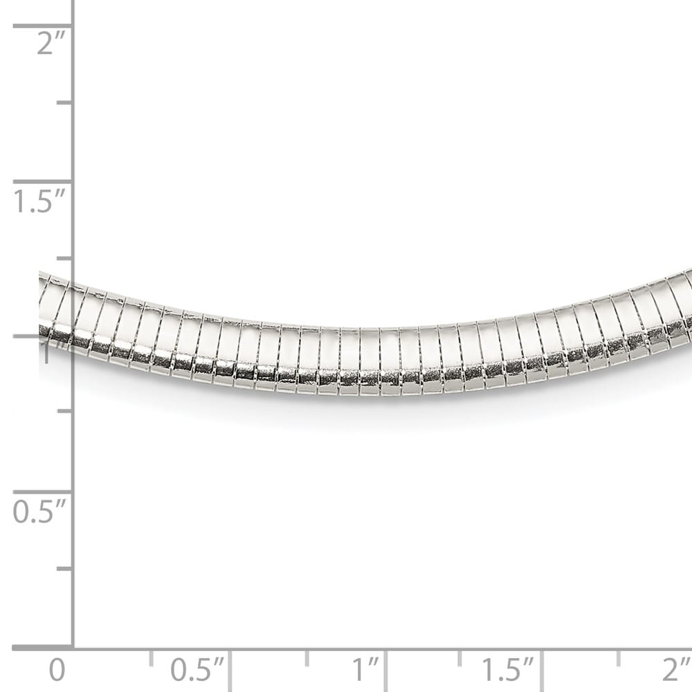 Sterling Silver Polished 6mm Cubetto Chain