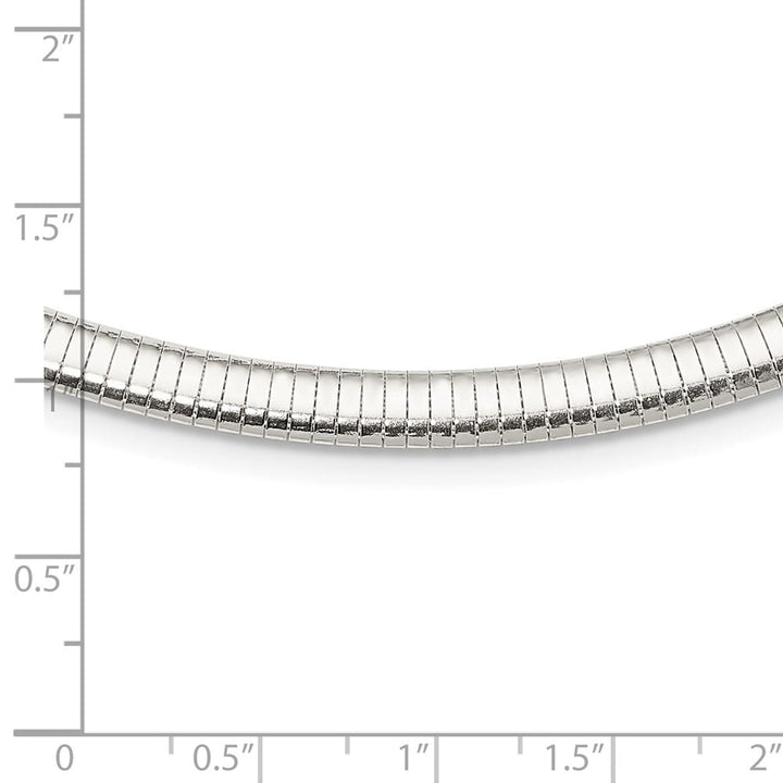 Sterling Silver Polished 6mm Cubetto Chain