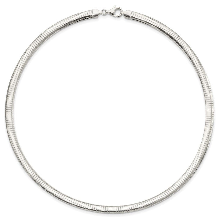Sterling Silver Polished 6mm Cubetto Chain