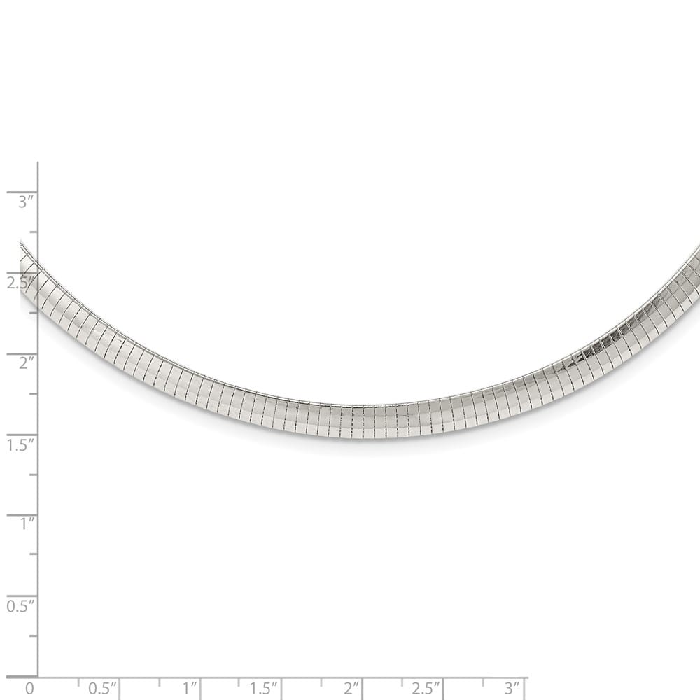 Sterling Silver Polished 6mm Cubetto Chain