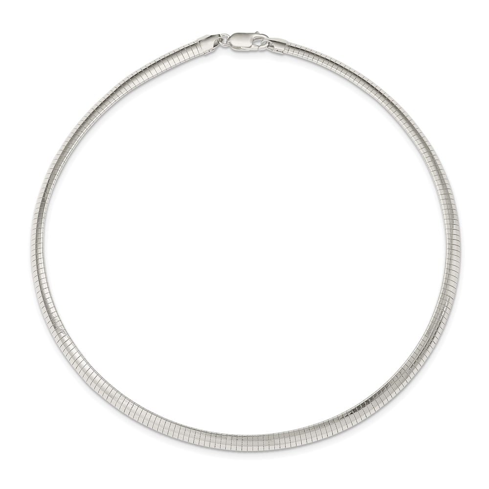 Sterling Silver Polished 6mm Cubetto Chain