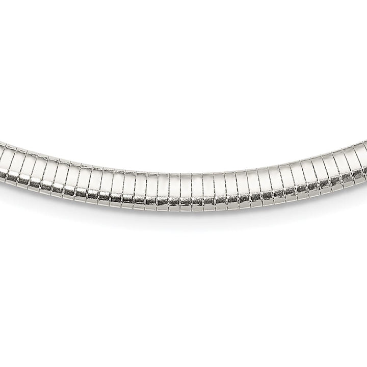 Sterling Silver Polished 6mm Cubetto Chain Size 18