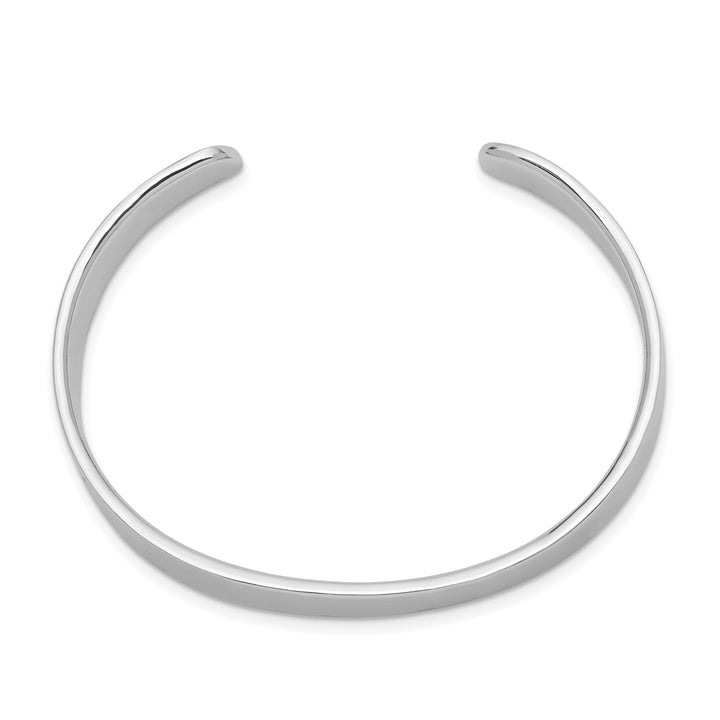 Sterling Silver Polished 8mm Children's Cuff Bangle