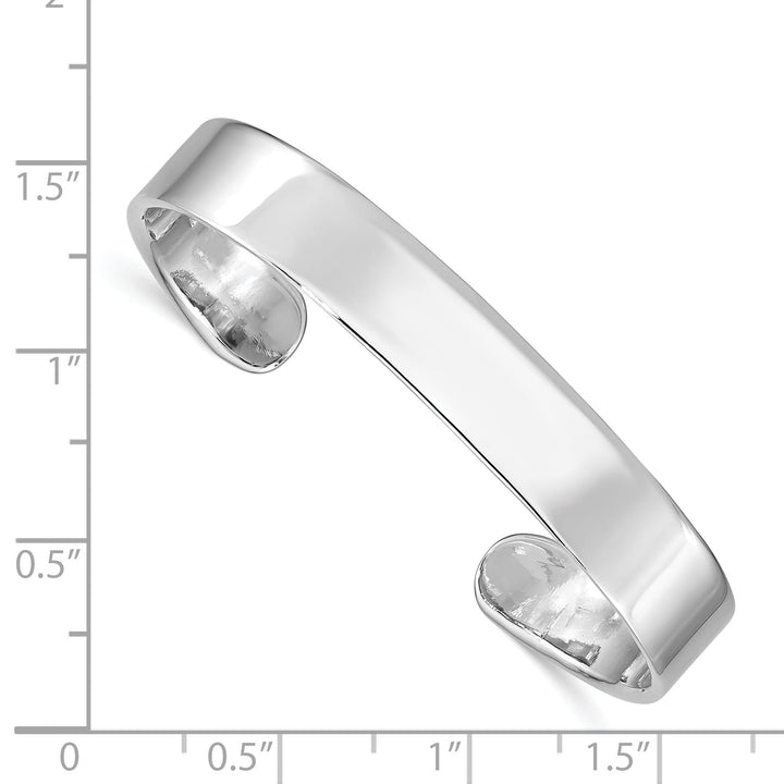 Sterling Silver Polished 8mm Children's Cuff Bangle