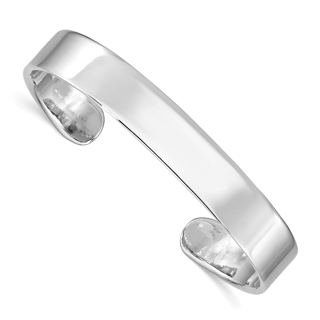 Sterling Silver Polished 8mm Children's Cuff Bangle
