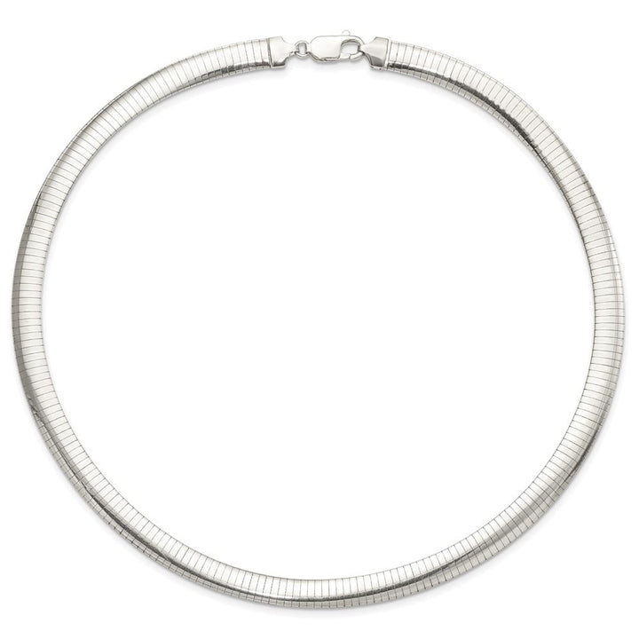 Sterling Silver Polished 8mm Cubetto Chain