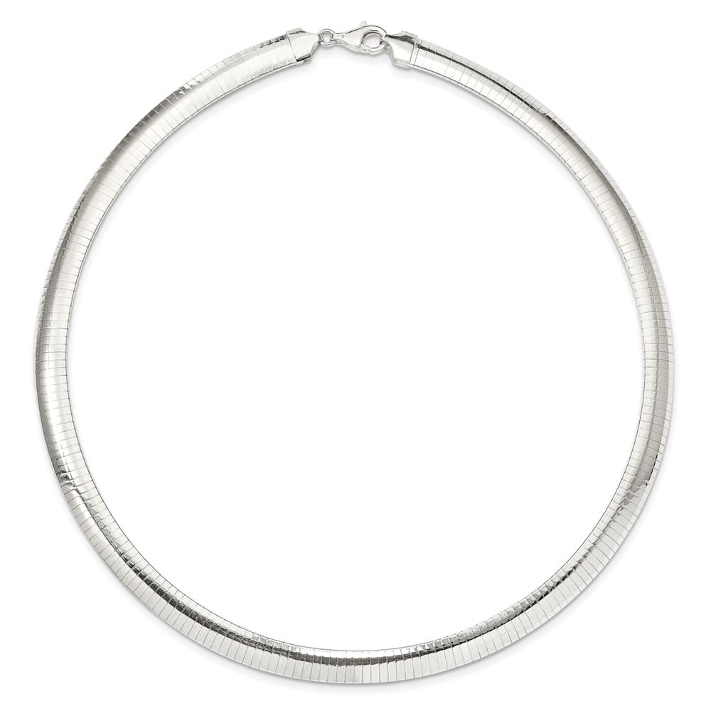 Sterling Silver Polished 8mm Cubetto Chain