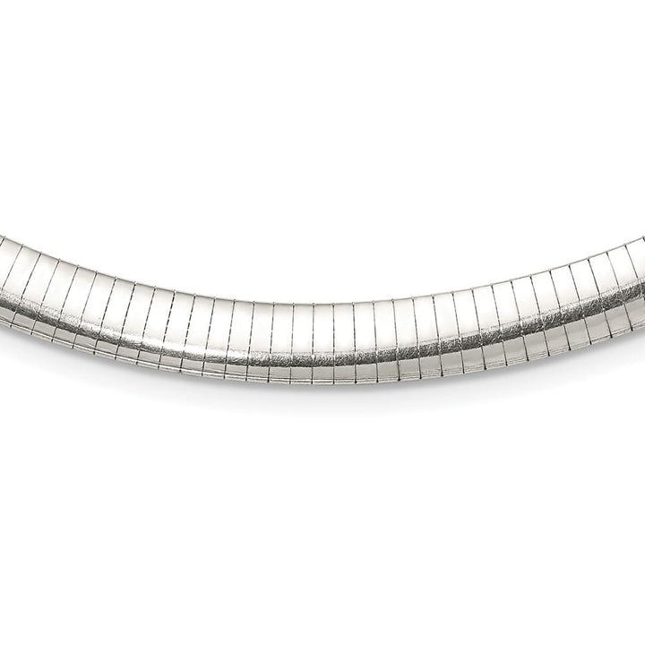 Sterling Silver Polished 8mm Cubetto Chain Size 18
