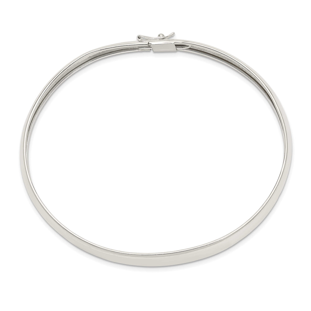 Sterling Silver Polished 8mm Flexible Bangle