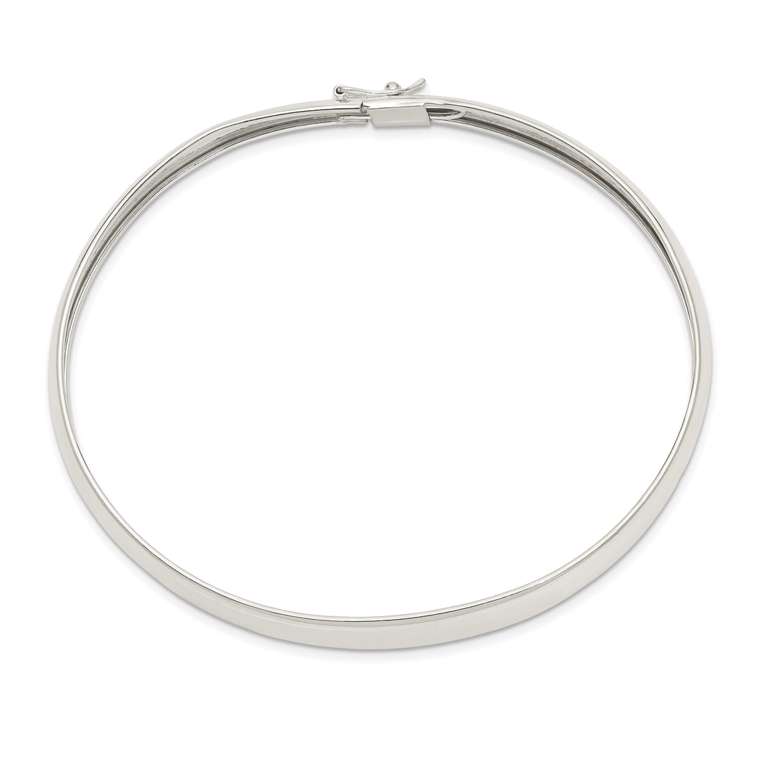 Sterling Silver Polished 8mm Flexible Bangle