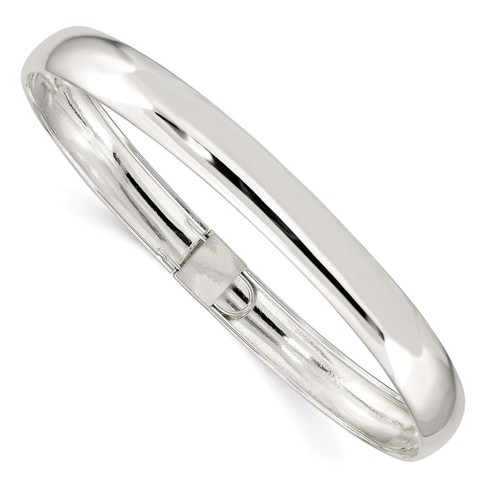 Sterling Silver Polished 8mm Flexible Bangle