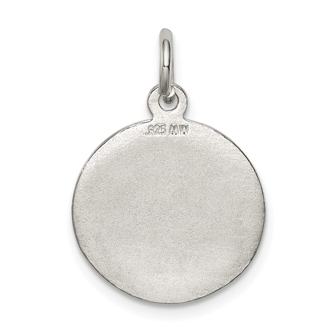 Sterling Silver Polished and Textured Small Raphael Angel Pendant