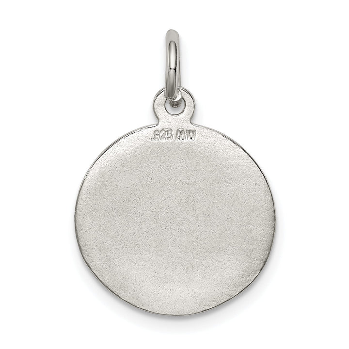 Sterling Silver Polished and Textured Small Raphael Angel Pendant