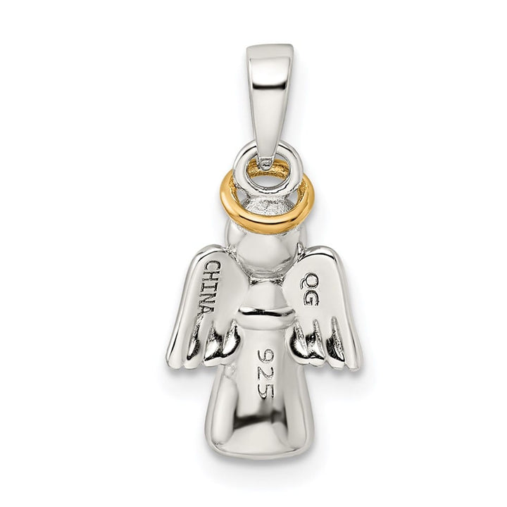 Sterling Silver Polished Angel Pendant